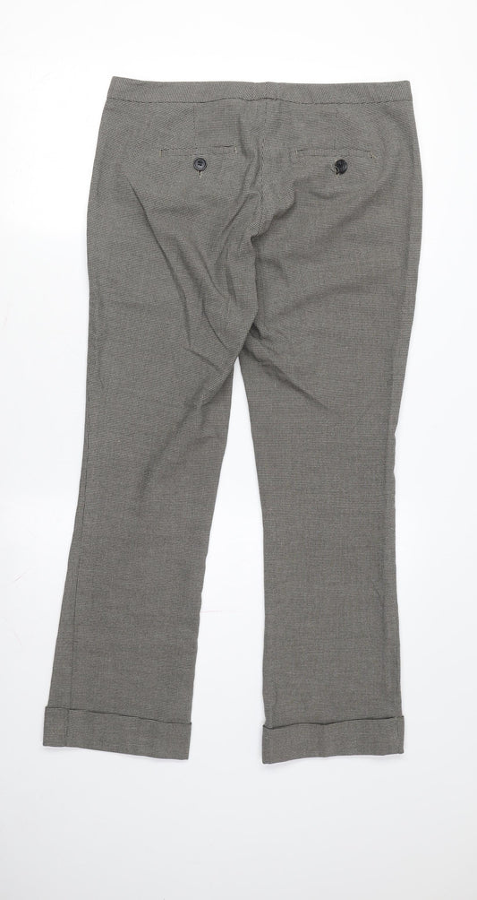 Womens UK Size 14 Stile Benetton Regular Fit Cropped Multicoloured Trousers