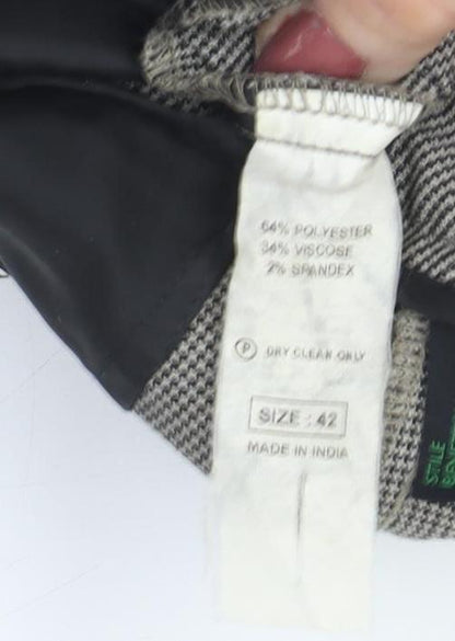 Womens UK Size 14 Stile Benetton Regular Fit Cropped Multicoloured Trousers