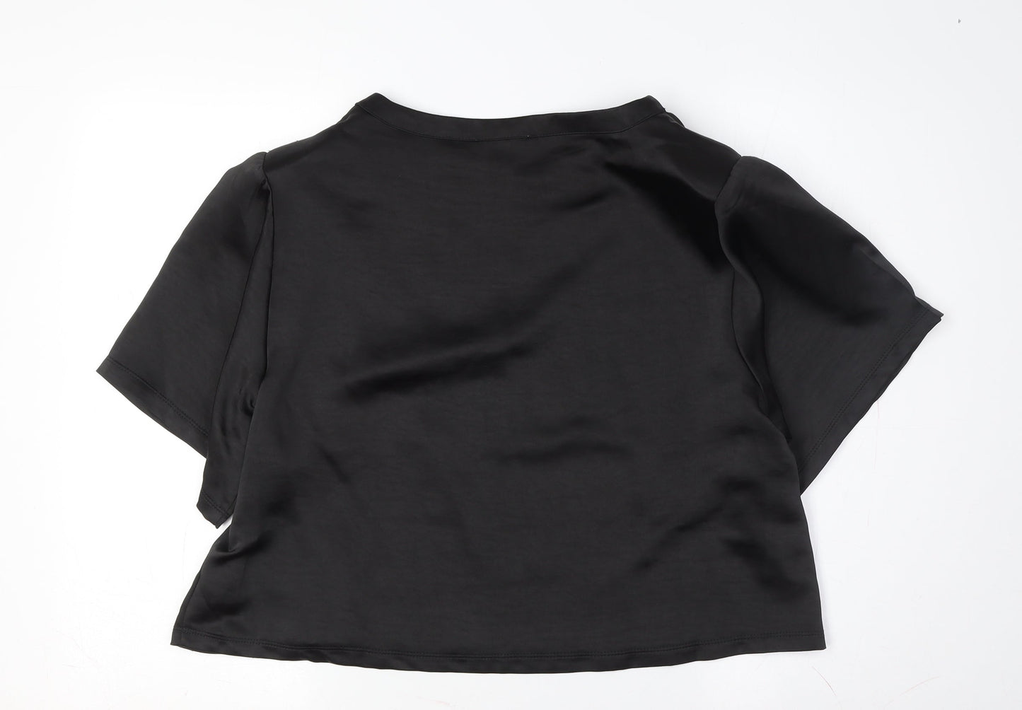 Club L Women’s Black Cropped Blouse Size 10