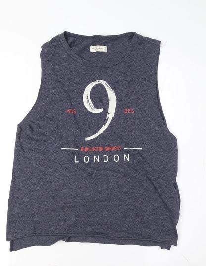 Abercrombie & Fitch Unisex Blue Tank, Medium