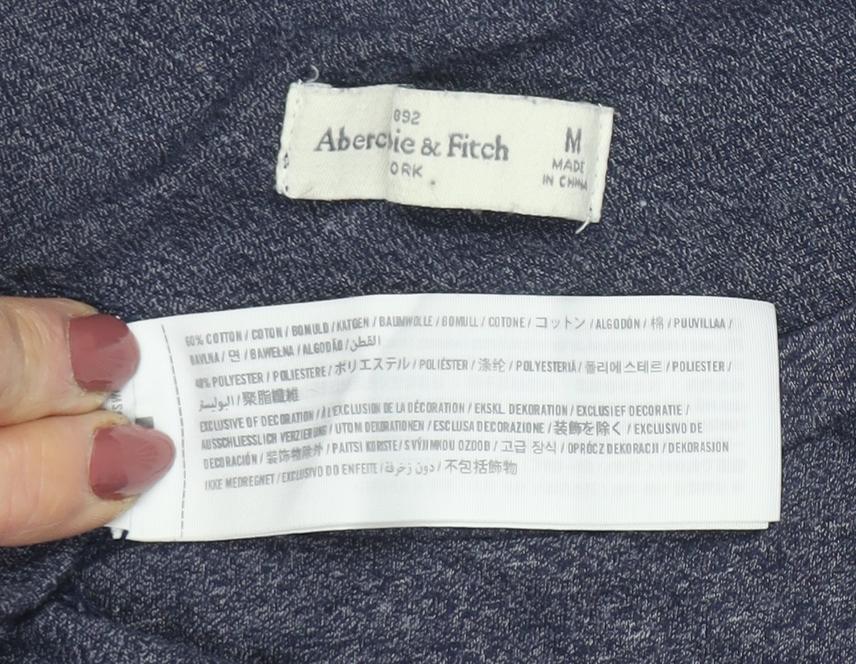 Abercrombie & Fitch Unisex Blue Tank, Medium