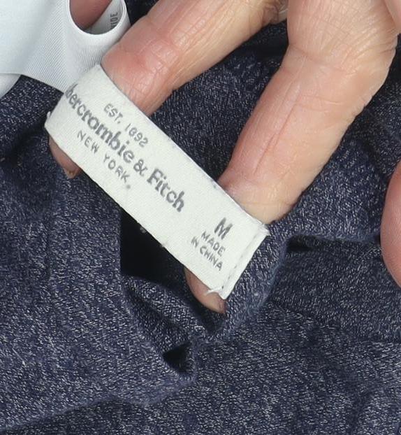 Abercrombie & Fitch Unisex Blue Tank, Medium