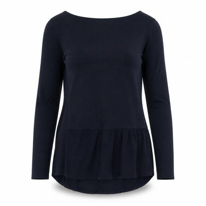 Womens UK Size 6 FatFace Blue Basic T-Shirt