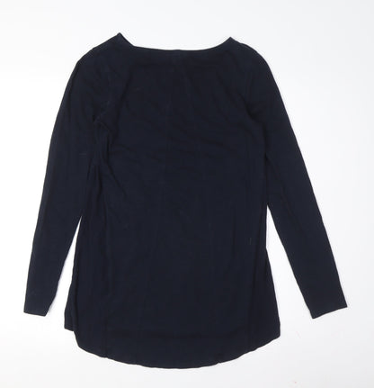 FatFace Women's Blue Boat Neck Long Sleeve Top