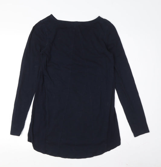 FatFace Women's Blue Boat Neck Long Sleeve Top