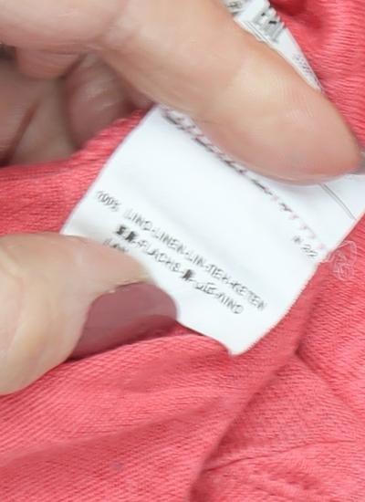 Womens UK Size M Benetton Pink Basic T-Shirt