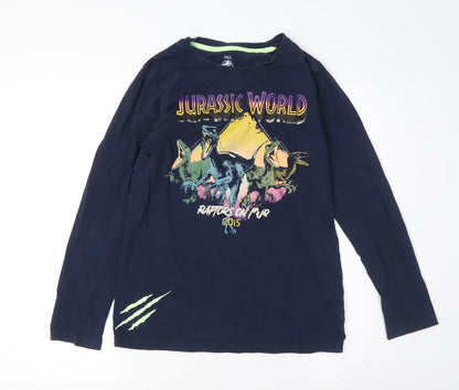 Marks and Spencer Boys Blue Jurassic World Pyjama Top 12-13 Years