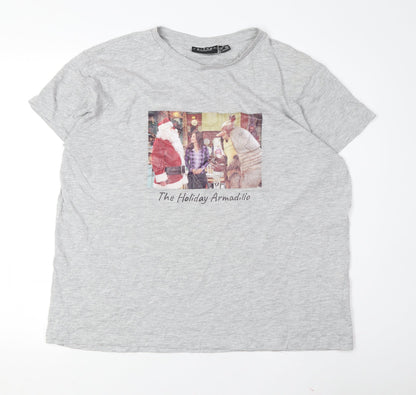 Unisex Adults UK Size L Friends Grey  T-Shirt