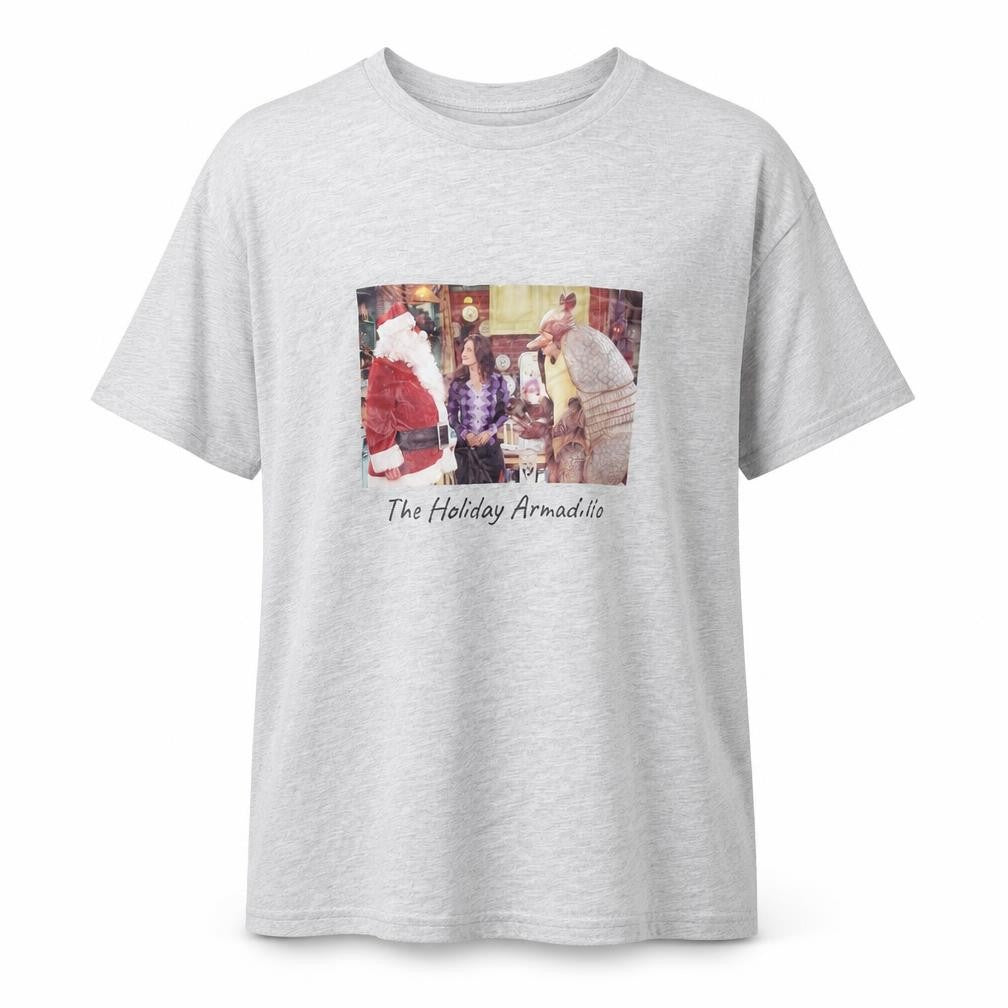 Front view of Friends Grey unisex short sleeve t-shirt, size L