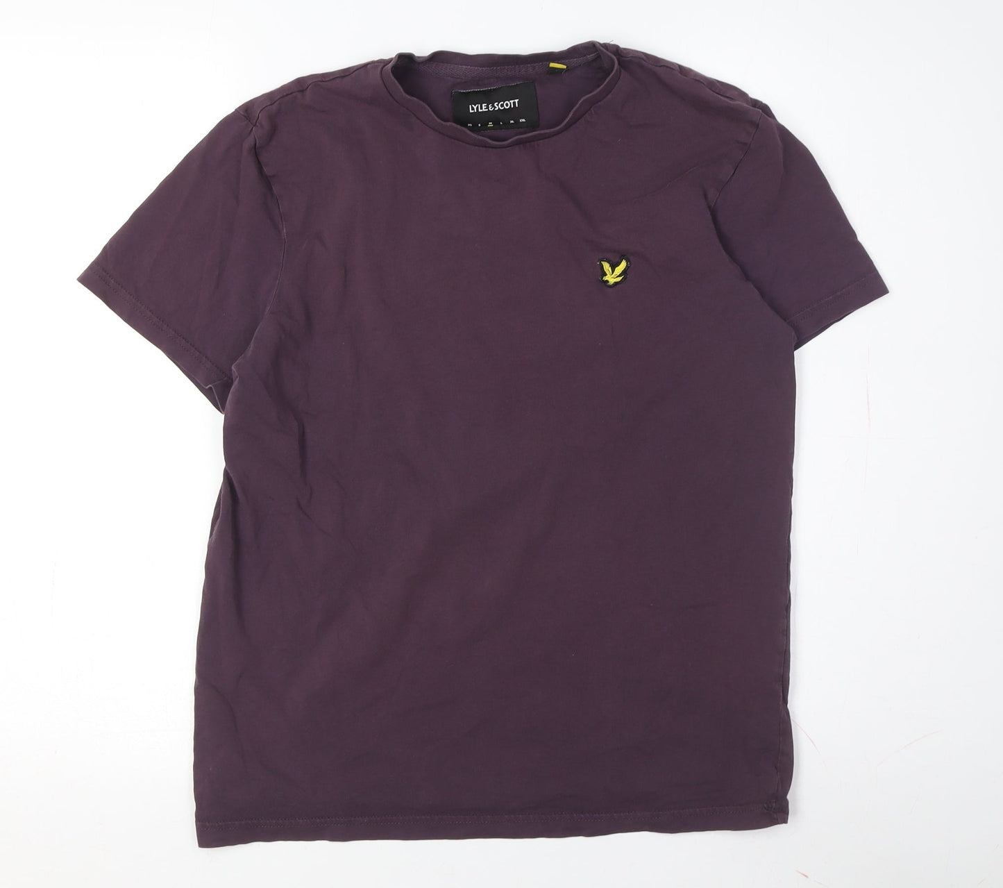 Lyle & Scott Men's M Purple Crew Neck T-Shirt