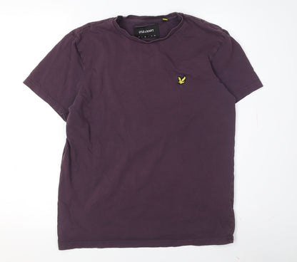 Lyle & Scott Men's M Purple Crew Neck T-Shirt