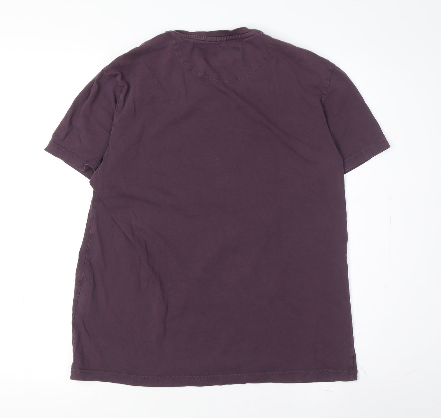 Lyle & Scott Men's M Purple Crew Neck T-Shirt