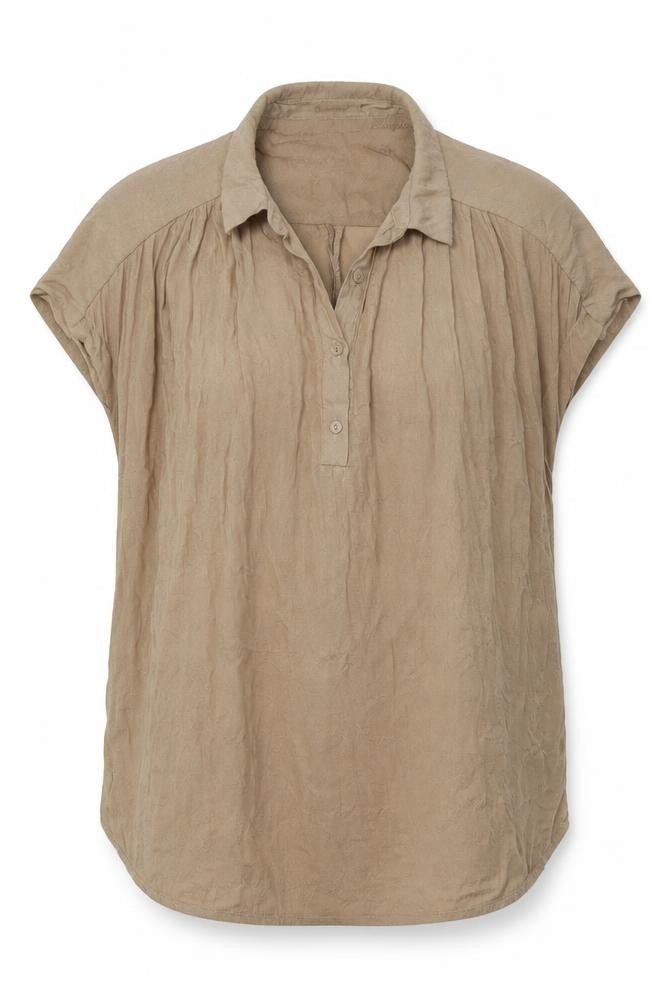 Womens UK Size 10 Promod Beige  Blouse