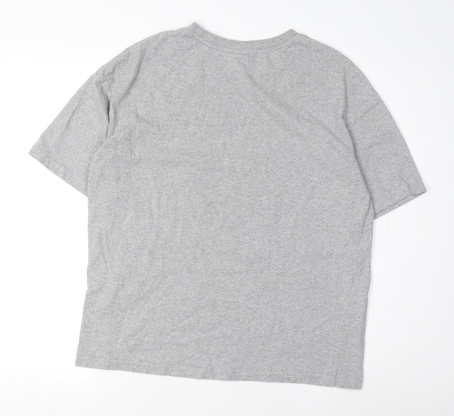 Tommy Jeans Men's Grey Logo T-Shirt - Small, Regular Fit