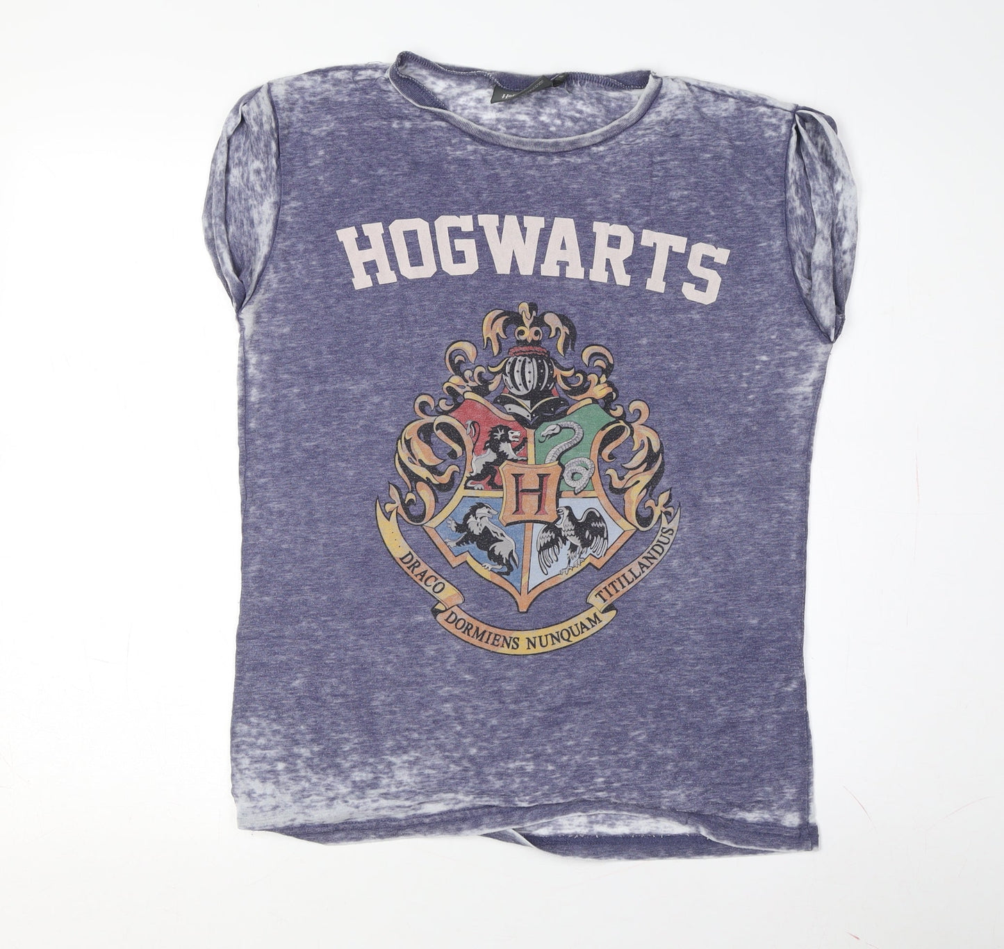 Unisex Adults UK Size 6 Harry Potter Blue  T-Shirt