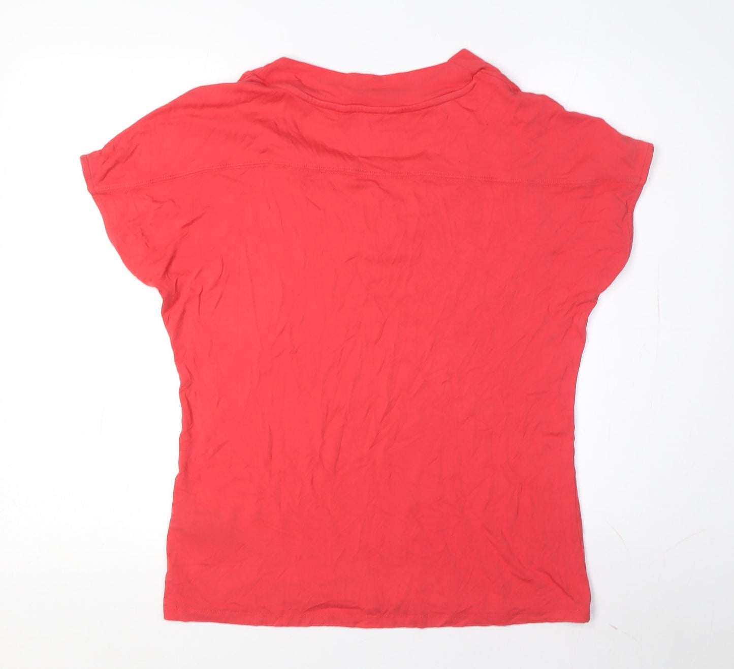 Womens UK Size 12 New Look Red Basic T-Shirt