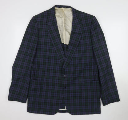 Mens UK Size 44 Vintage Regular Multicoloured Suit Jacket