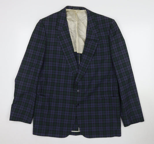 Mens UK Size 44 Vintage Regular Multicoloured Suit Jacket