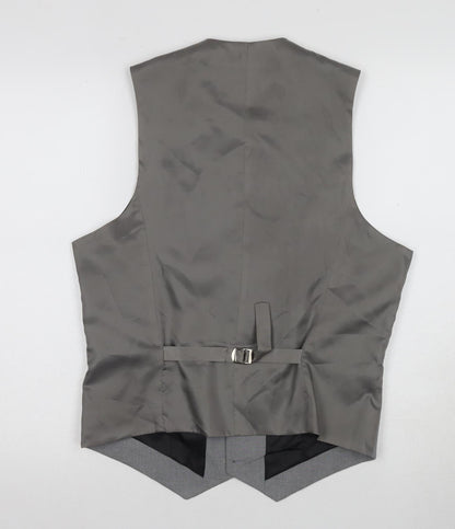 ASOS Men's Grey Suit Waistcoat Size 40 Regular Fit