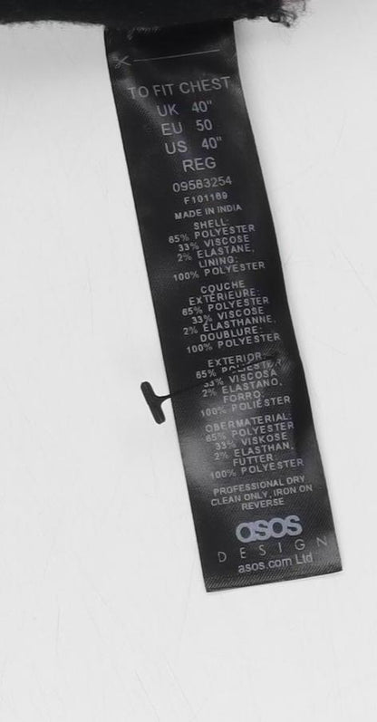 ASOS Men's Grey Suit Waistcoat Size 40 Regular Fit