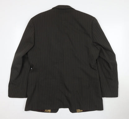 Mens UK Size 42 Jeff Banks Regular Black Suit Jacket