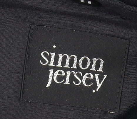 Mens UK Size 40 Simon Jersey Regular Black Suit Jacket