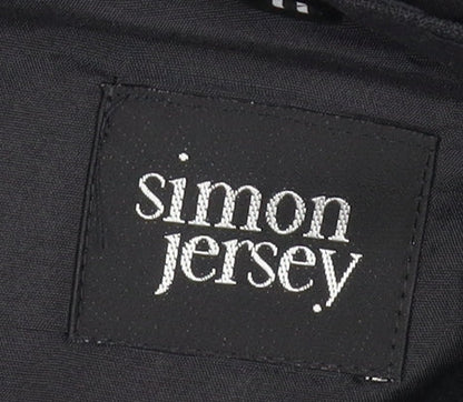 Mens UK Size 40 Simon Jersey Regular Black Suit Jacket