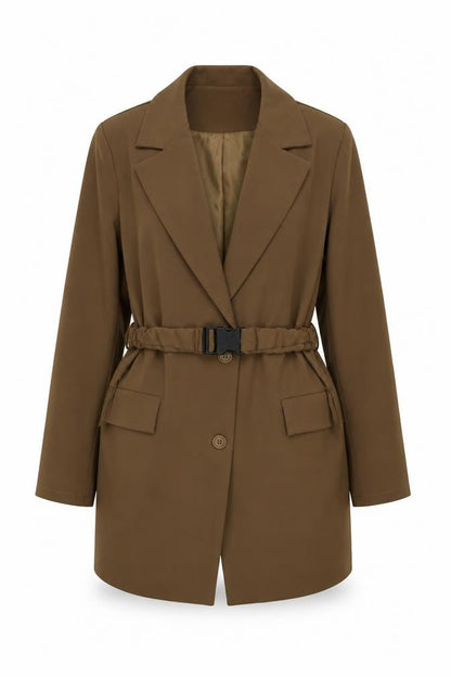 Womens UK Size 16 PRETTYLITTLETHING Brown Trench Coat