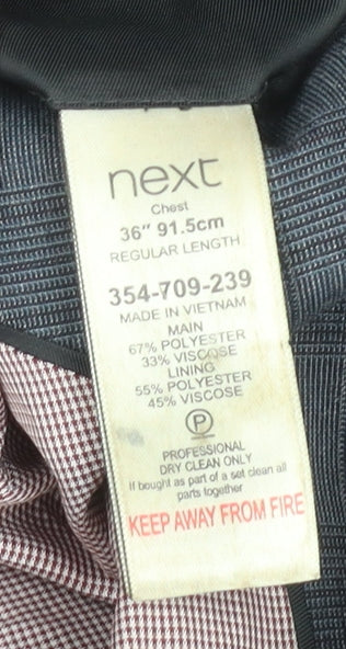 Mens UK Size 36 NEXT Regular Blue Suit Jacket