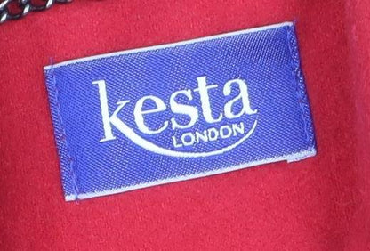 Womens UK Size 8 Kesta London Red Pea Coat