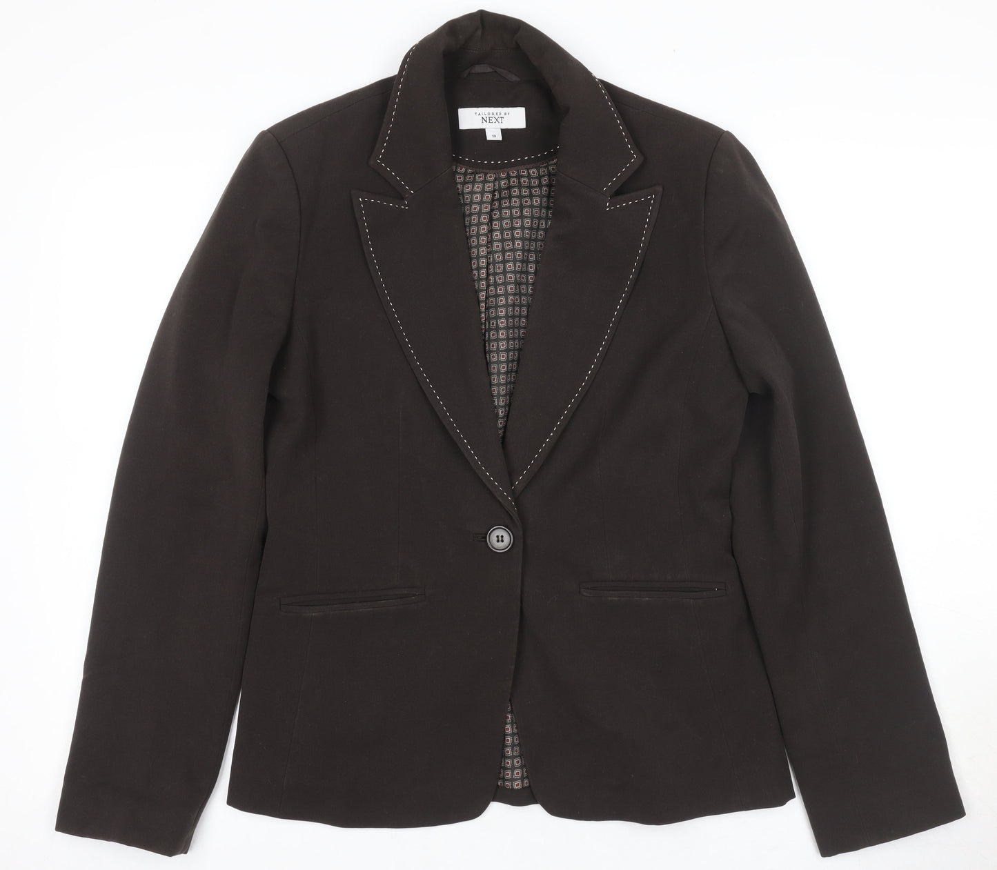 Womens UK Size 10 NEXT Black Single-Breasted