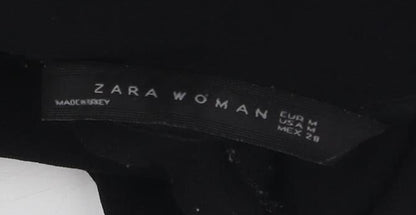 Zara Women's Black Long Sleeve Top Size 10