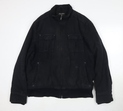 Mens UK Size L NEXT Black Bomber Jacket