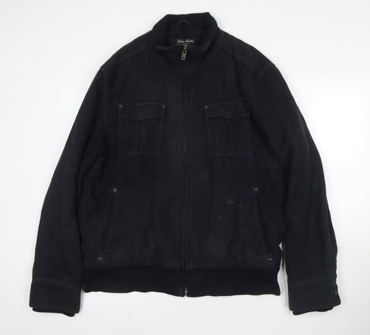 Mens UK Size L NEXT Black Bomber Jacket