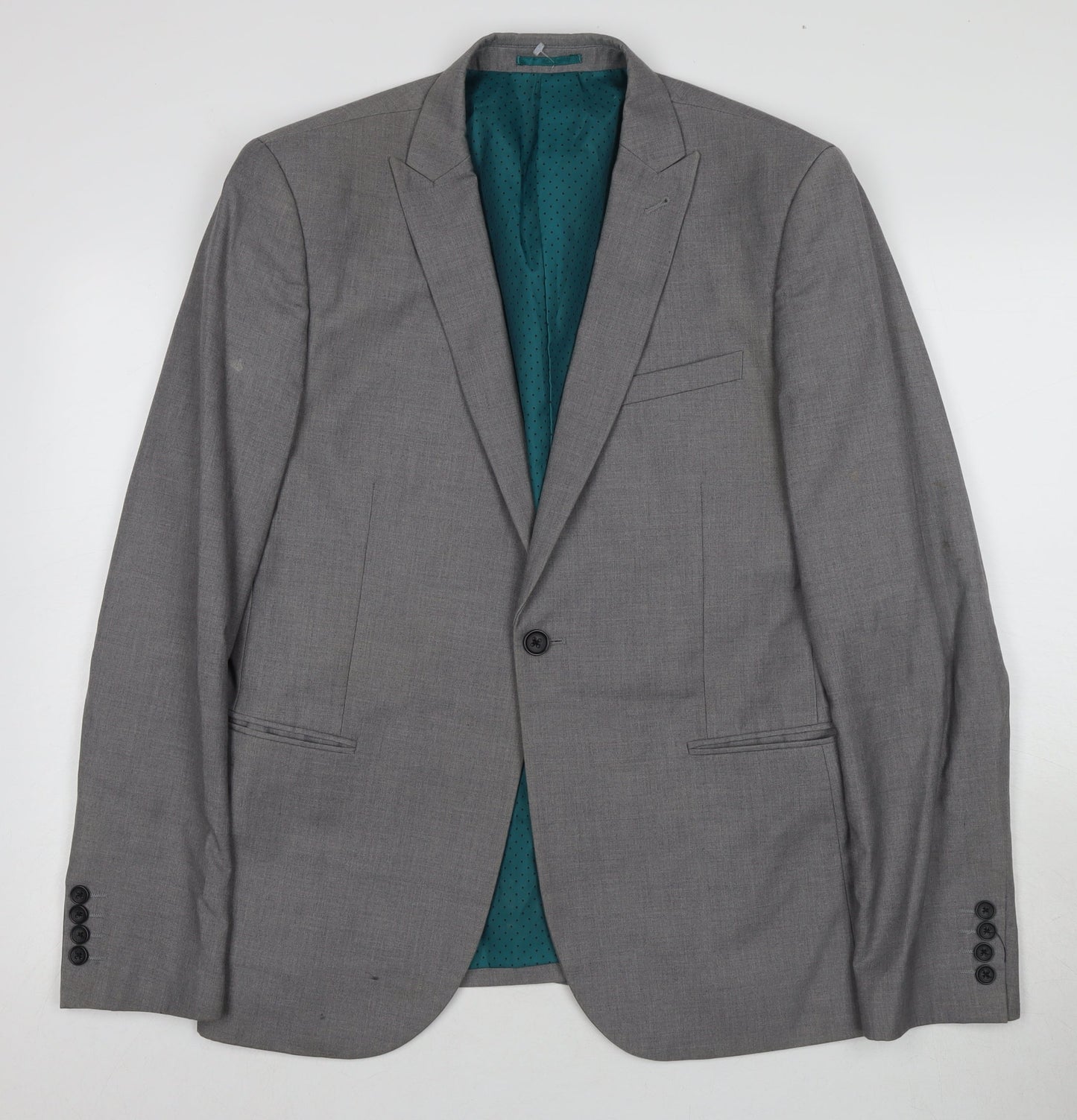 Mens UK Size 42 NEXT Regular Grey Suit Jacket