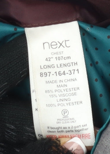 Mens UK Size 42 NEXT Regular Grey Suit Jacket