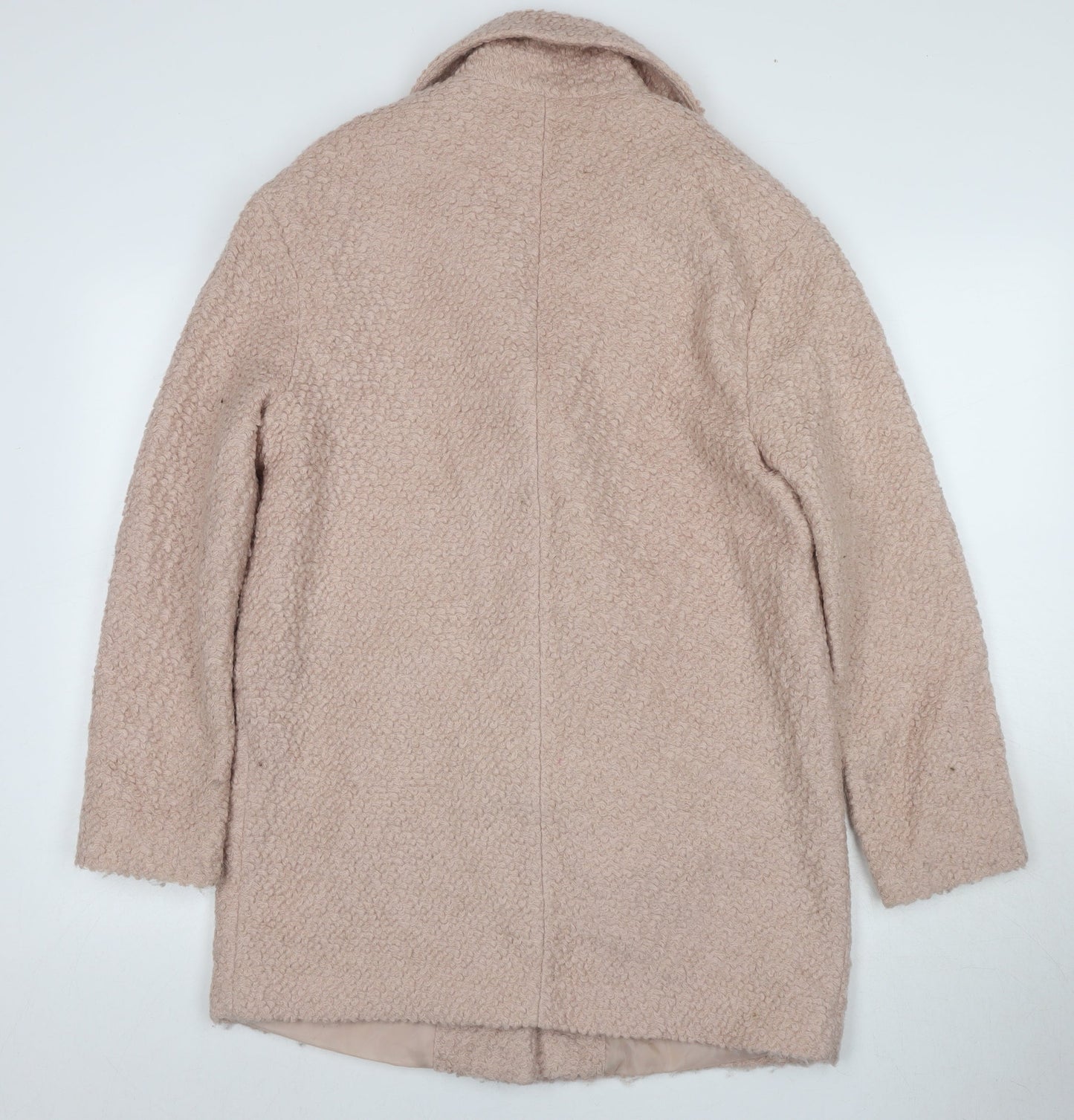 New Look Women's Beige Basic Jacket Size 10 Winter Coat