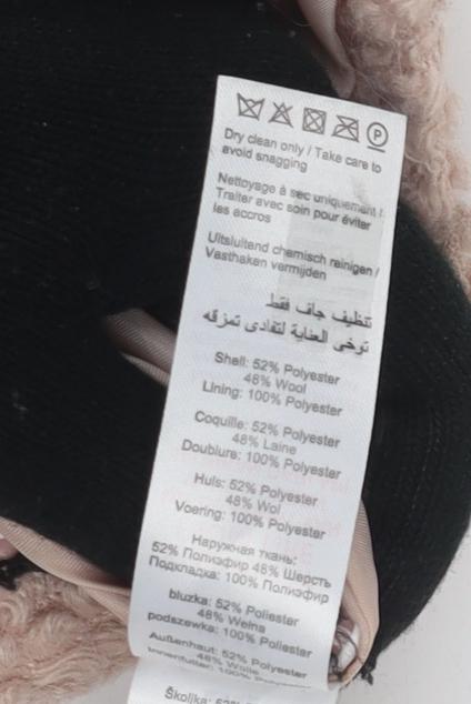 New Look Women's Beige Basic Jacket Size 10 Winter Coat