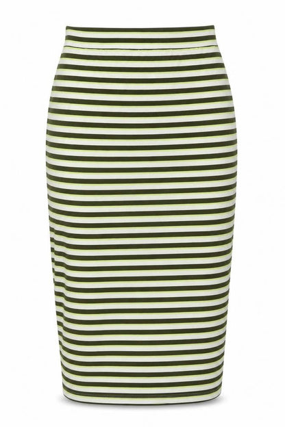 South Women's Multicoloured Stripe Pencil Skirt Size 10