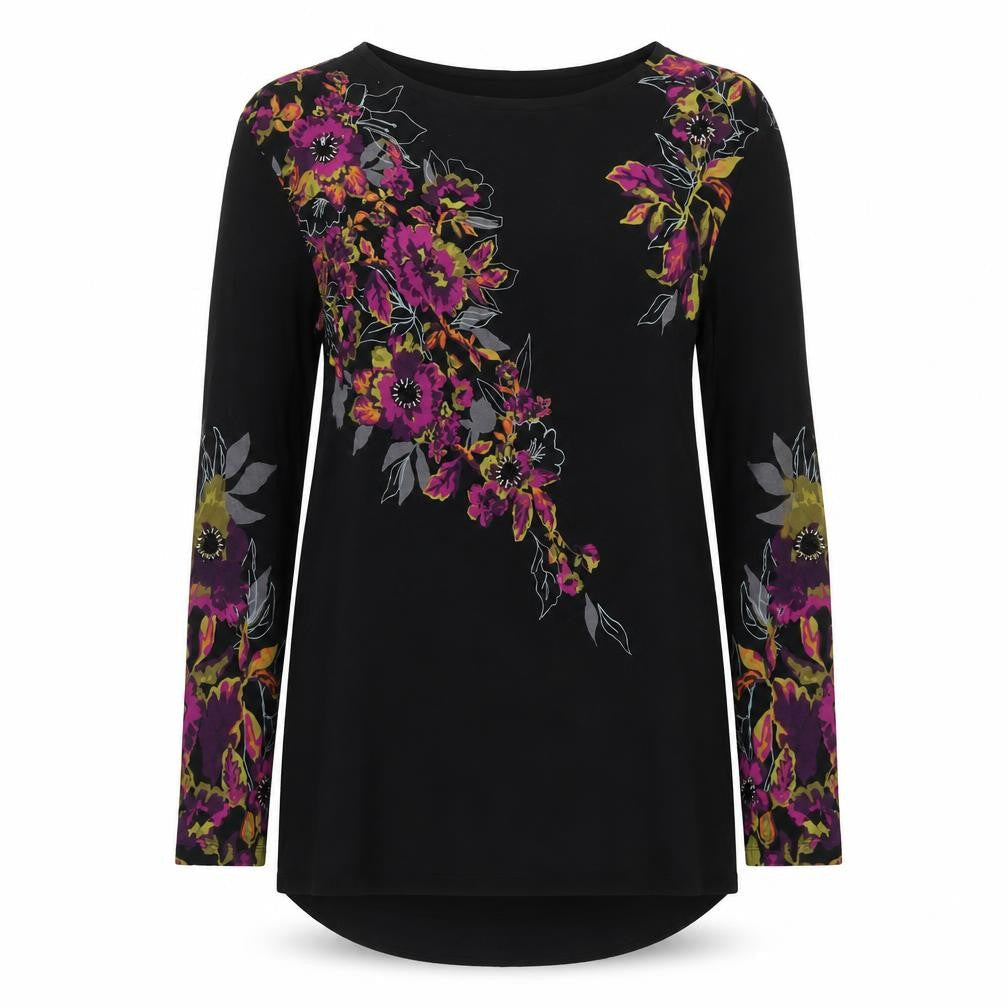 Marks and Spencer Women's Black Floral Embroidered Shift Dress Size 12