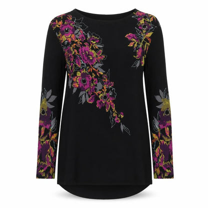 Marks and Spencer Women's Black Floral Embroidered Shift Dress Size 12