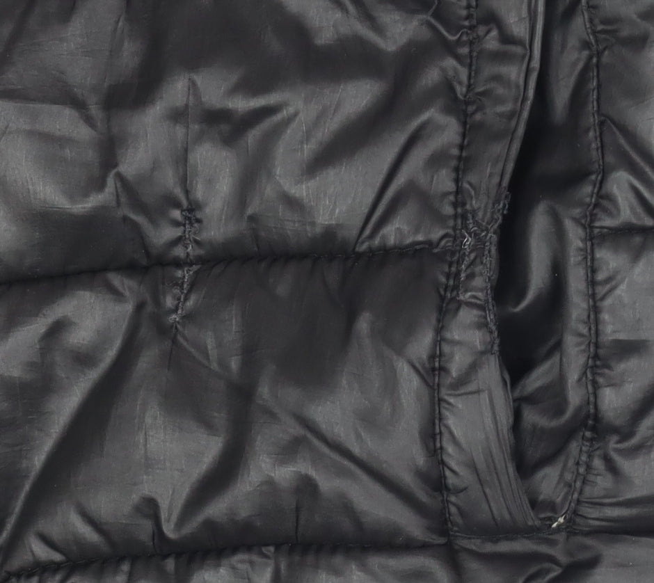 Essentiel Boys Black Puffer Jacket 11-12 Years Hooded