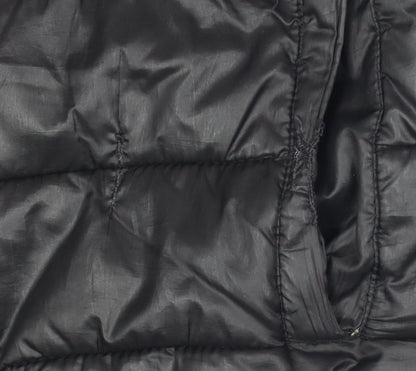 Essentiel Boys Black Puffer Jacket 11-12 Years Hooded