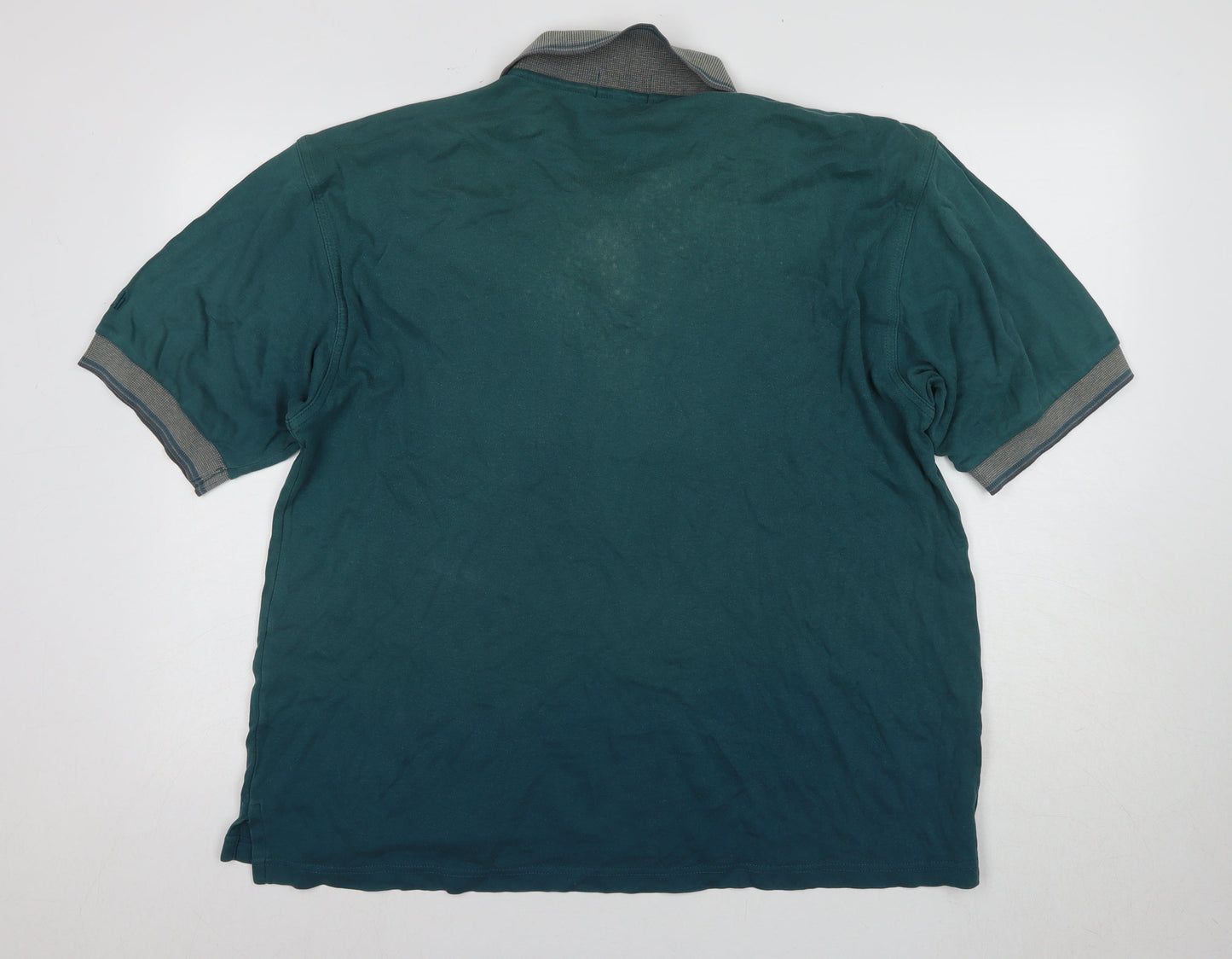 Ashworth Men's Green Polo Shirt M Short Sleeve Cotton