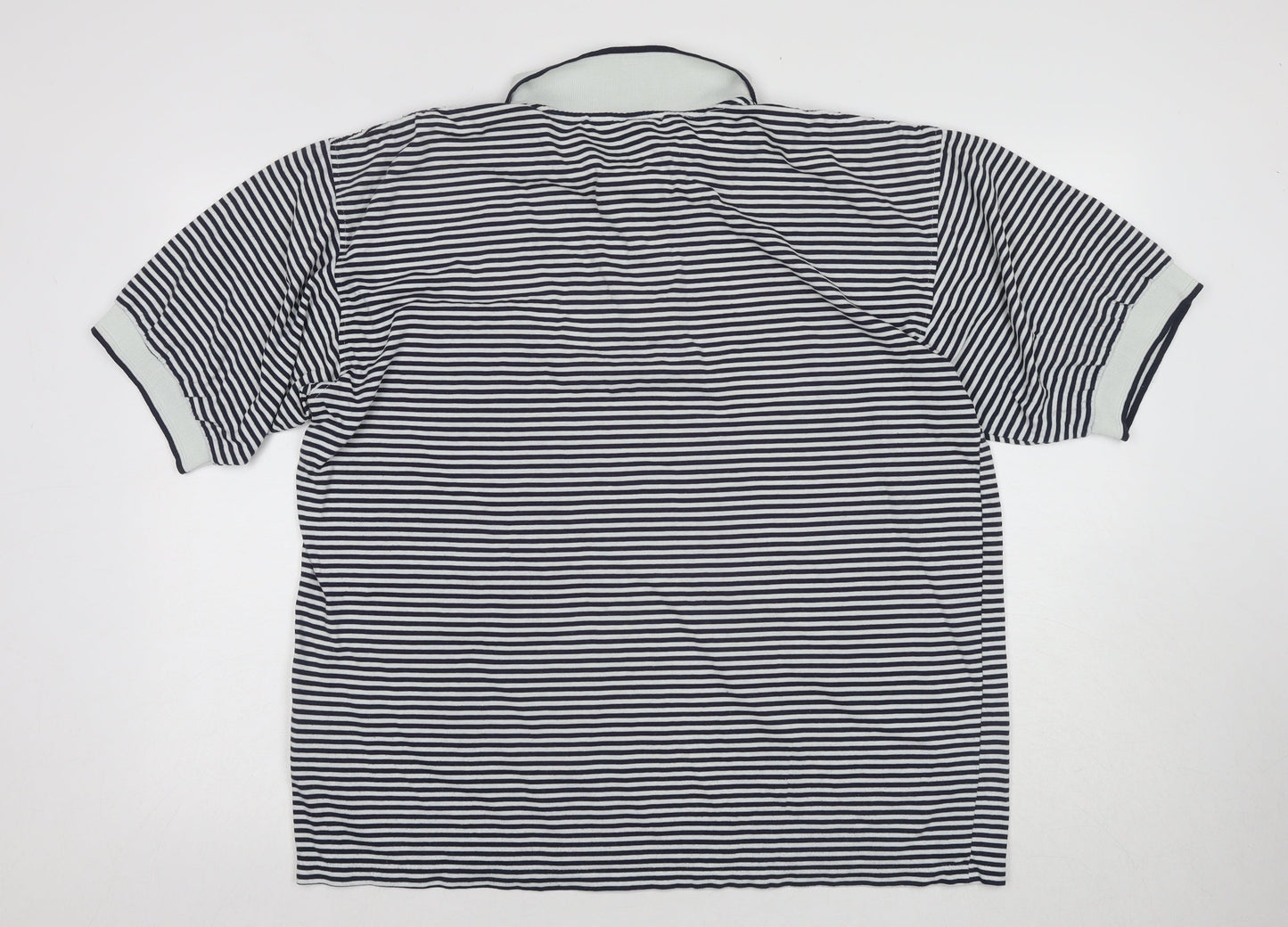 Burton Men's Black XL Striped Polo with Collar