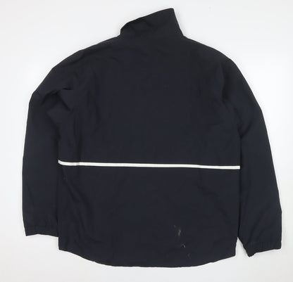 Mens UK Size M Marks and Spencer Black Windbreaker Coat