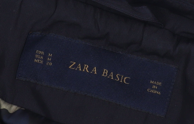 Womens UK Size M Zara Blue Overcoat