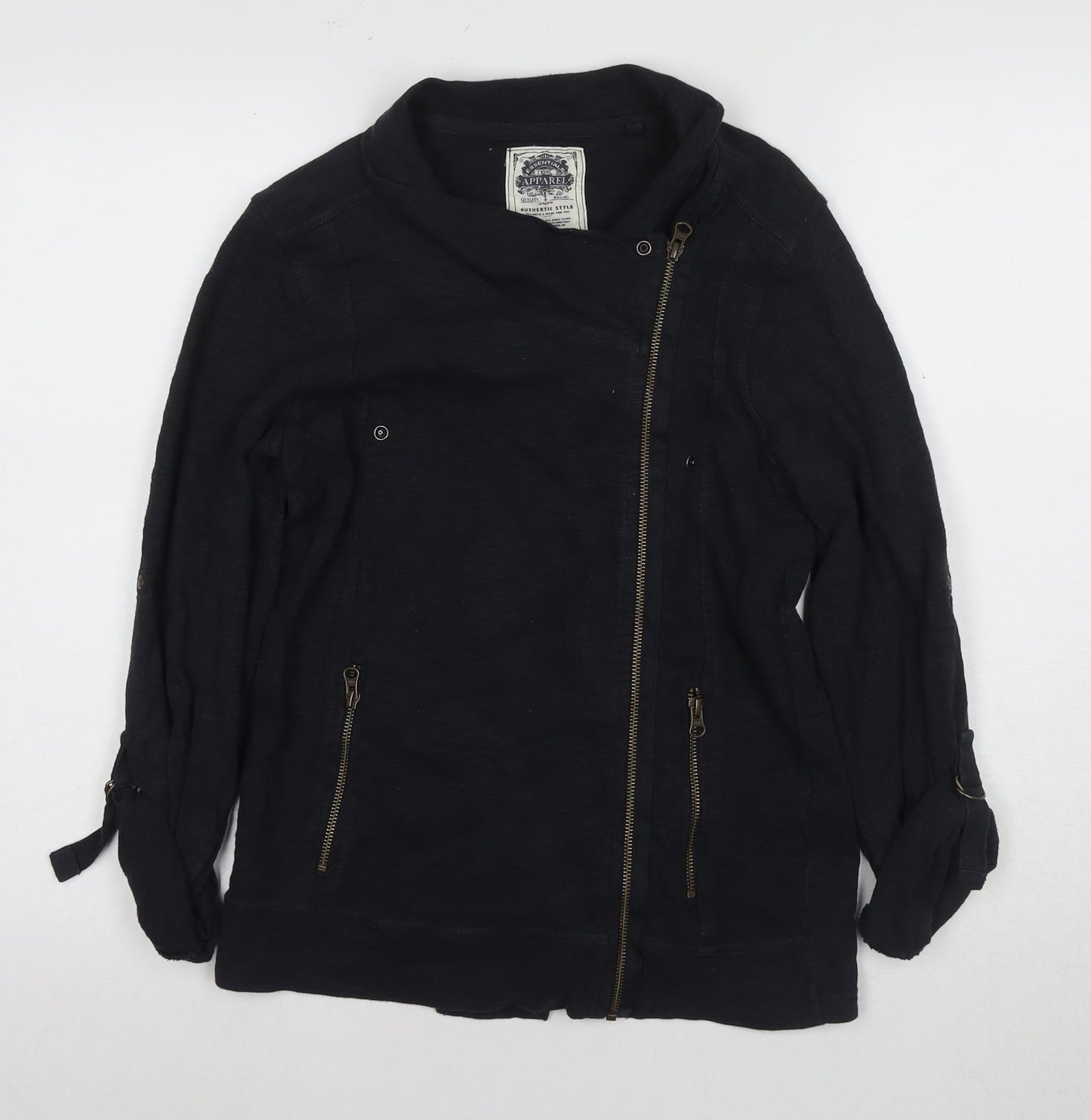 Womens UK Size 12 NEXT Black Motorcycle Jacket