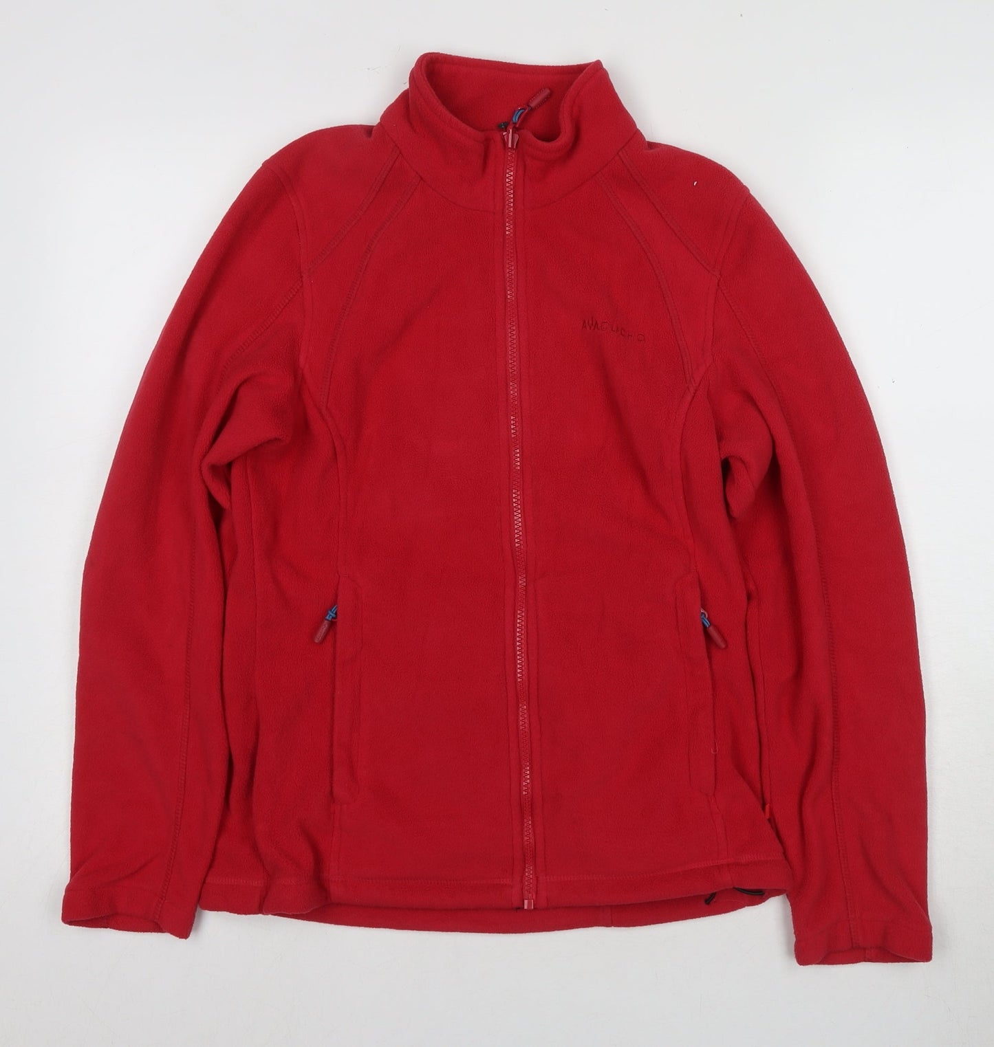 Afaucho Women's Red Fleece Jacket, XS, Mid-Length