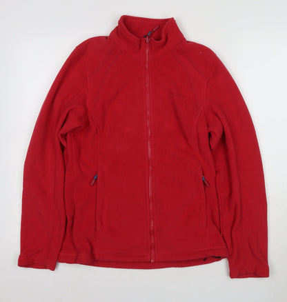 Afaucho Women's Red Fleece Jacket, XS, Mid-Length